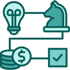 Strategic Alignment solid icon