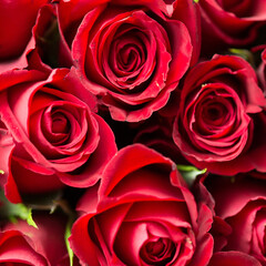bouquet of red roses