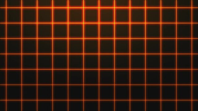 Dynamic grid background animation with glow and orange color