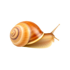 Snail isolated on transparent background
