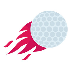 A unique design icon of golf ball