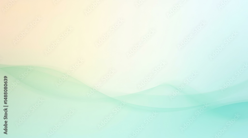 Poster abstract background clean website presentation minimal pastel summer gradient with soft wavy shapes 