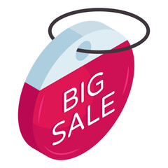 Premium download icon of big sale 