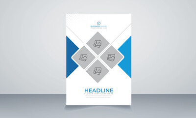 Creative corporate annual report brochure book cover design set
