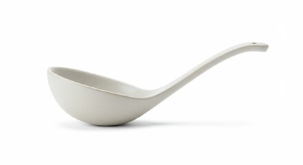 Ceramic Ladle on White Background