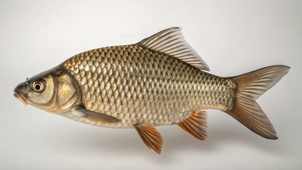 Crucian Carp on studio background
