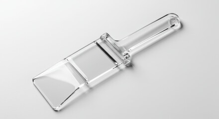 Clear Glass Laboratory Spatula, Scientific Tool
