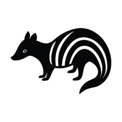 Numbat Foraging Stripes Vector Art