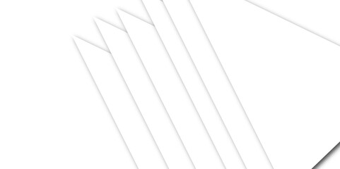 White background, geometric composition abstract. Abstract geometric design with white and black accents. white art paper with layer background. Triangle shape design.	
