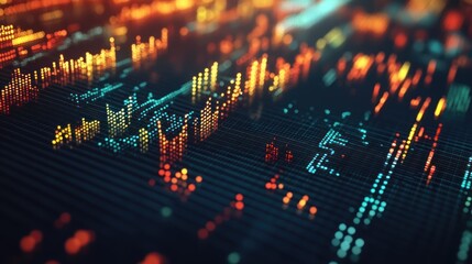Abstract Data Visualization: A Symphony of Light and Numbers