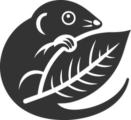 Small rodent animal mole vector silhouette