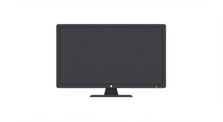 Fototapeta premium Isolated Flat Screen Monitor - Black