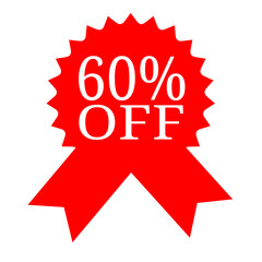 Sixty Percent Off Sale Huge Discount, Limited Time Offer, Shop Now!