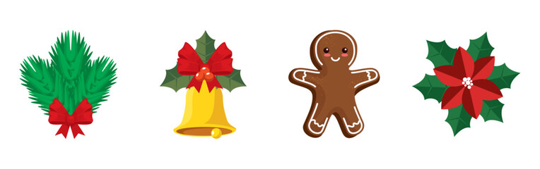 Set Icons Christmas elements