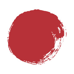 筆で描いた和風の丸・円