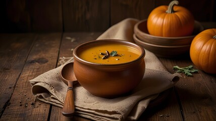 Delicious Creamy Pumpkin Soup Recipe A Healthy Comfort Food Perfect for Any Season.