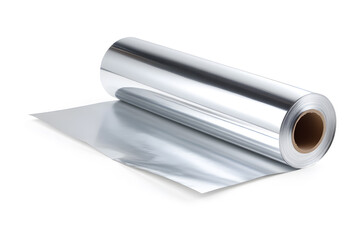 Roll of Aluminum Foil  Isolated On White Background