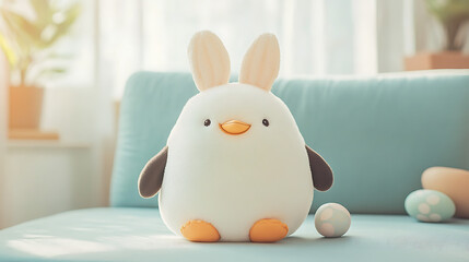 Bunny Penguin Easter Plush Toy.