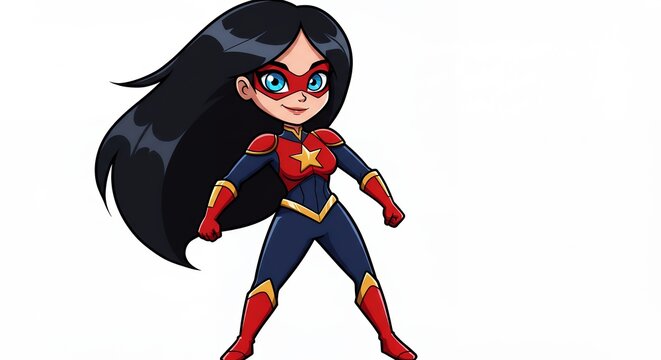 Cartoon superhero female character