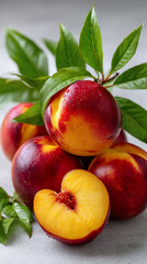 Juicy Nectarines Delightfully Displayed