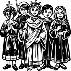 vector illustration of an angel