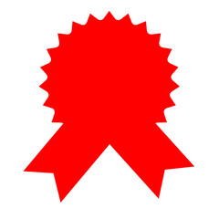Red Award Ribbon Seal  High-Quality Vector Graphic for Achievement, Success, and Recognition Designs