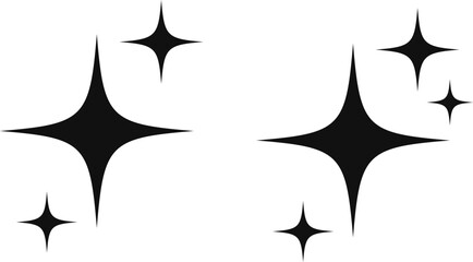 stars icon set. glowing light. Star shine sparkle sign. customer rating symbol. Shine sun ray
