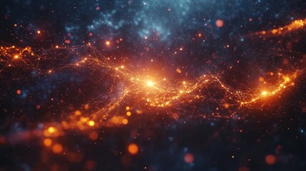 Obraz premium Abstract cosmic energy flow