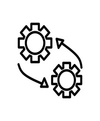 Obraz premium Process free icon