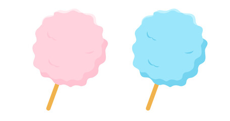 わたあめ 夏祭りの屋台 食べ物イラスト アイコン