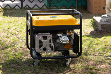 Portable gasoline generator.The use of an autonomous energy source. An additional source of energy.