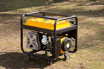 Portable gasoline generator.The use of an autonomous energy source. An additional source of energy.