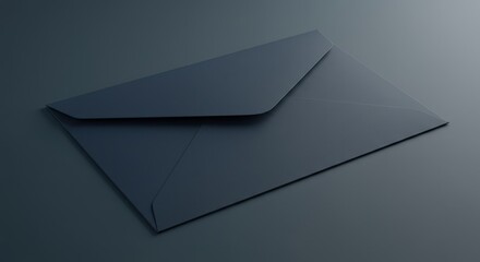 Elegant Dark Blue Envelope Mockup