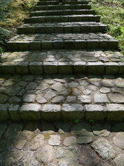 Park stone stairs - schody kamienne w parku