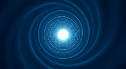 abstract,  blue,  swirl, Abstract Blue Swirling Tunnel Leading to Light