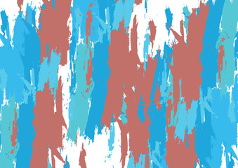Abstract vector Brush Stroke Pattern in Earth and Aqua Tones design.Splash Background design. illustration vector design.