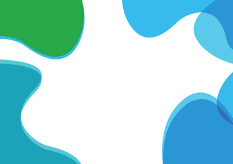 Abstract Organic Fluid Shapes Background in Soft Color. illustration vector design