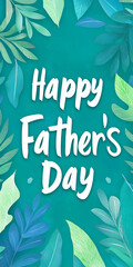 Obraz premium Happy Father's Day poster