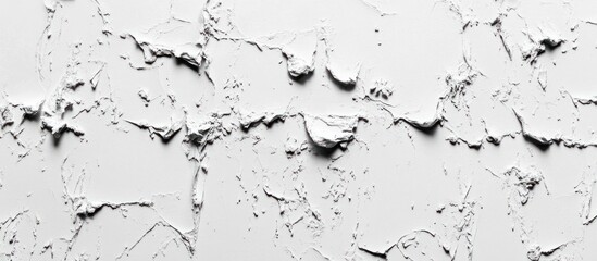 Fototapeta premium Textured white wall surface displaying a rough and uneven pattern close-up