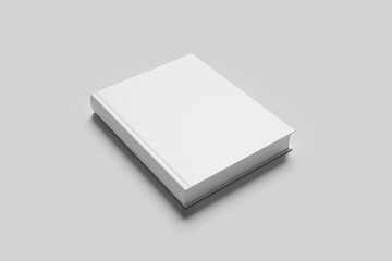 Blank book cover for mockup - 3D Illustration