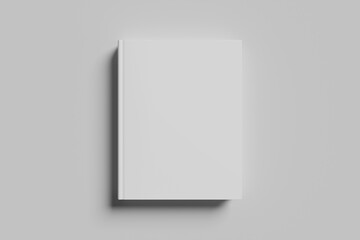 Blank book cover for mockup - 3D Illustration