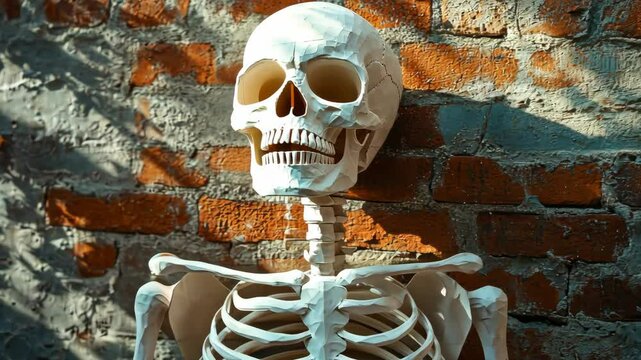 skull and crossbones in the wall