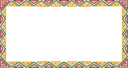 Black history month frame,Borders And Frames Black history month , Frame for Juneteenth with space for text .colorful abstract rectangle frame