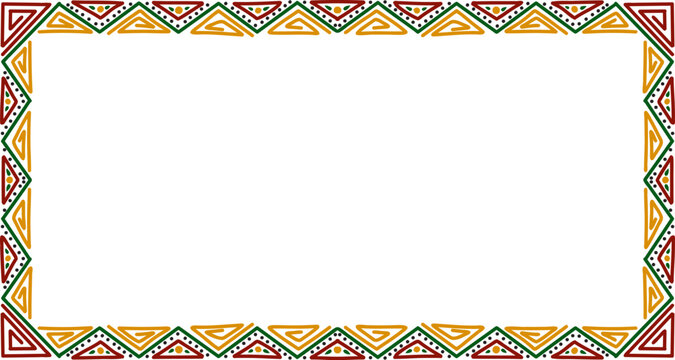 Black history month frame,Borders And Frames Black history month , Frame for Juneteenth with space for text .colorful abstract rectangle frame