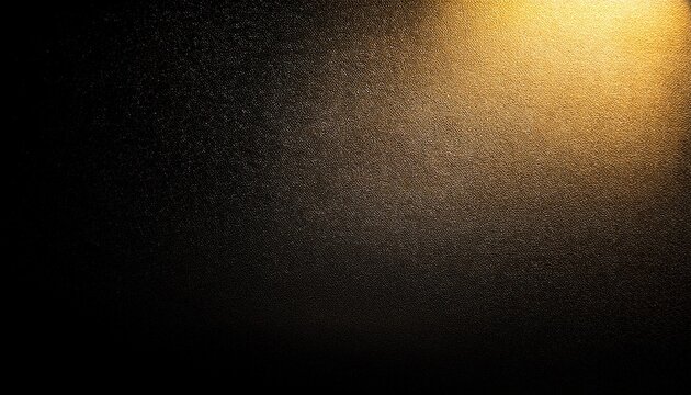 black gold spot light empty space grainy noise grungy texture color gradient rough abstract background shine bright light and glow template