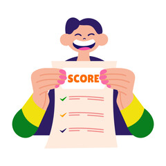 A flat style illustration of project store