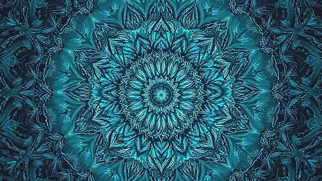 rich teal radial background, intricate mandala patterns radiating outward, mystical and calming atmosphere, perfect for artistic social media content and graphic designs high resolution