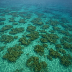Fototapeta premium coral reef in the blue sea