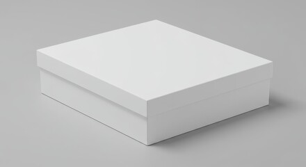 Fototapeta premium Minimalist White Box: Clean Packaging Concept