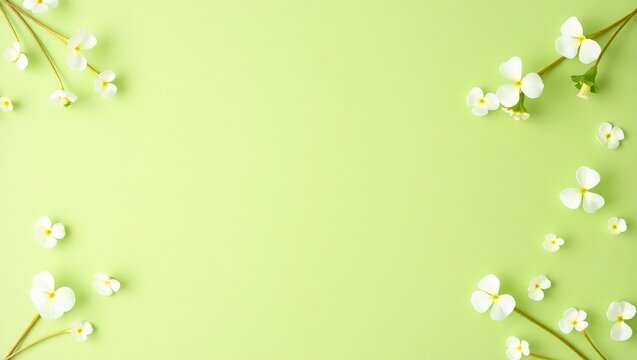 Soft green March background with white clover flowers and heart-shaped leaves. Minimal, calm layout with clean whitespace for text. Fresh, simple, and St. Patrick’s Day-inspired.

 - Powered by Adobe